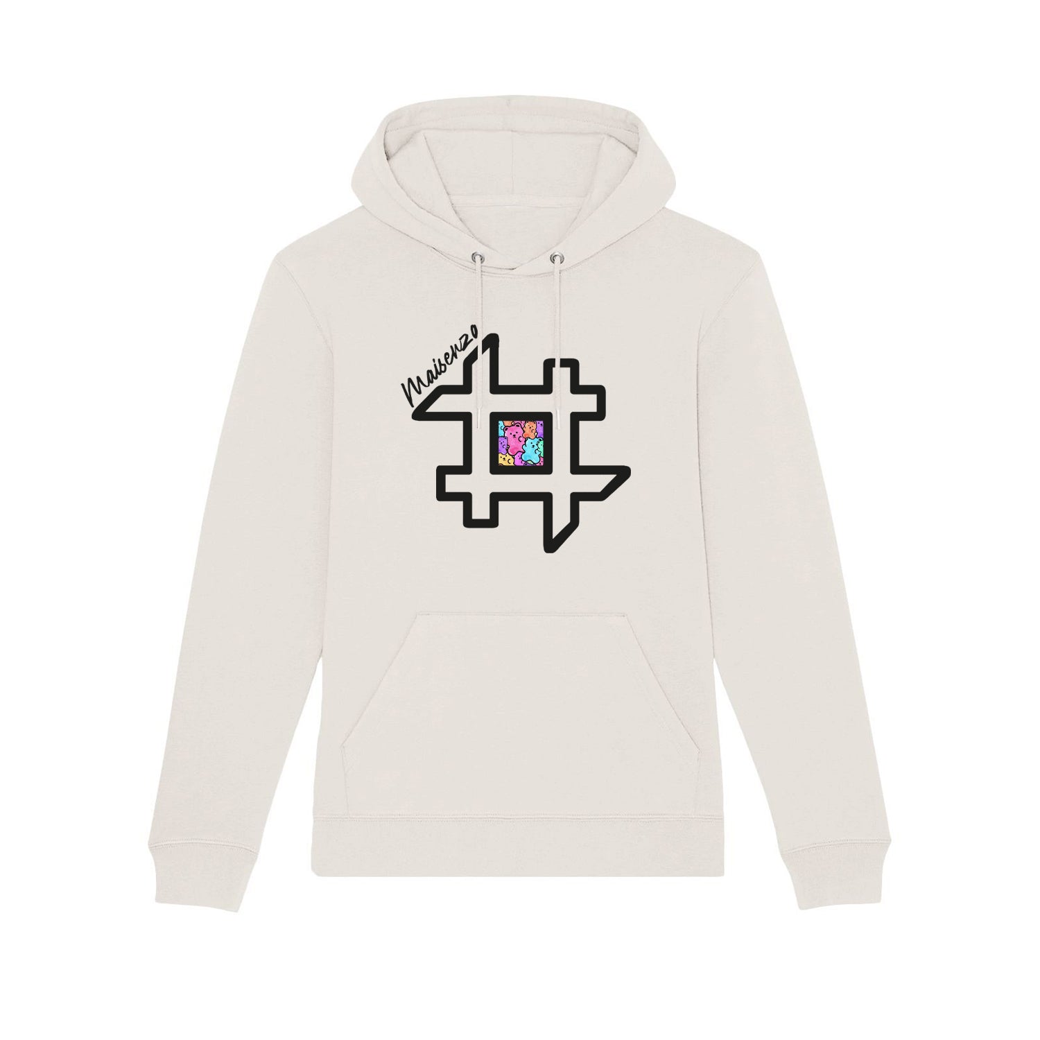 Felpa con cappuccio GUM GUM Hoodie Donna - Off White