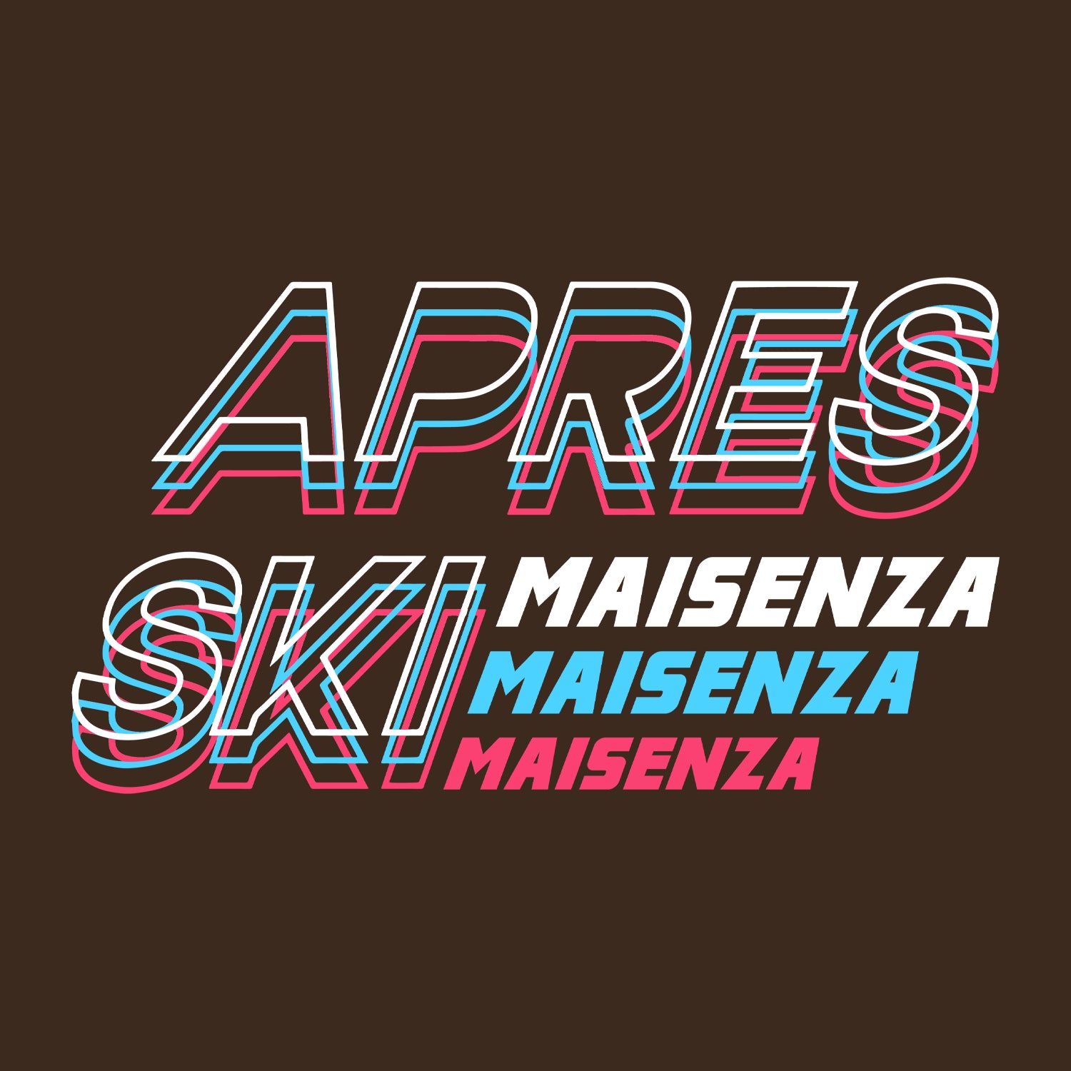T-shirt Maisenza # Apres-Ski Tee - Cioccolata