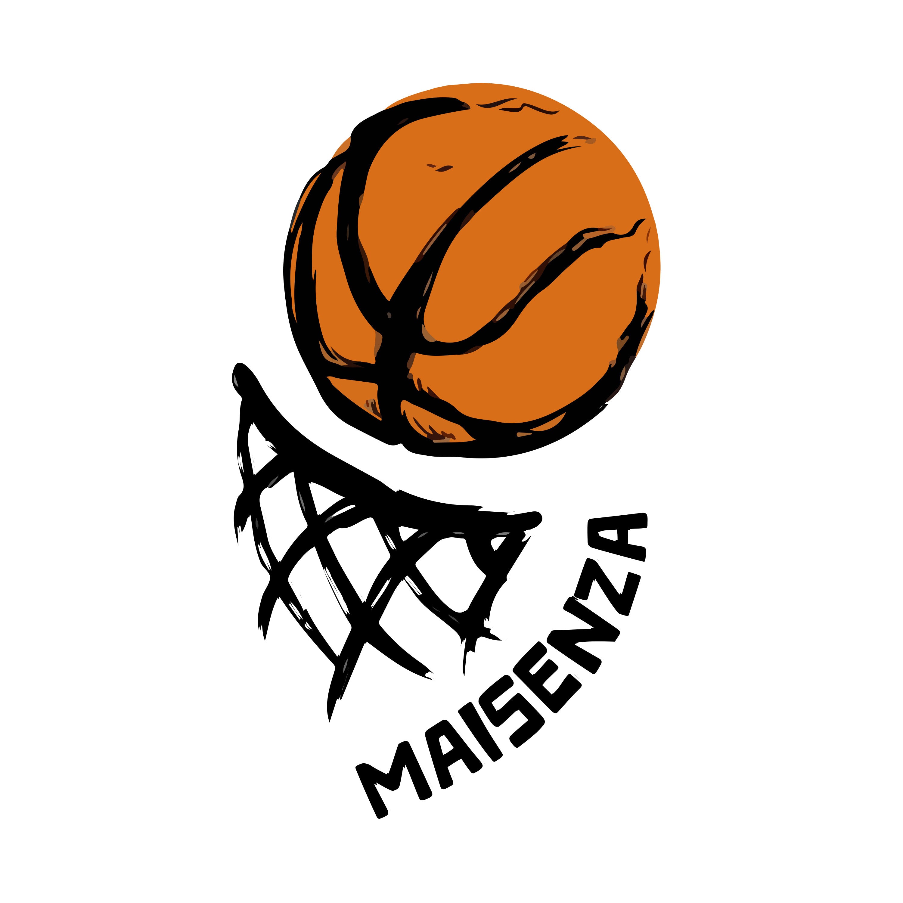 Felpa Maisenza # Sport Graphic Basket - Rust