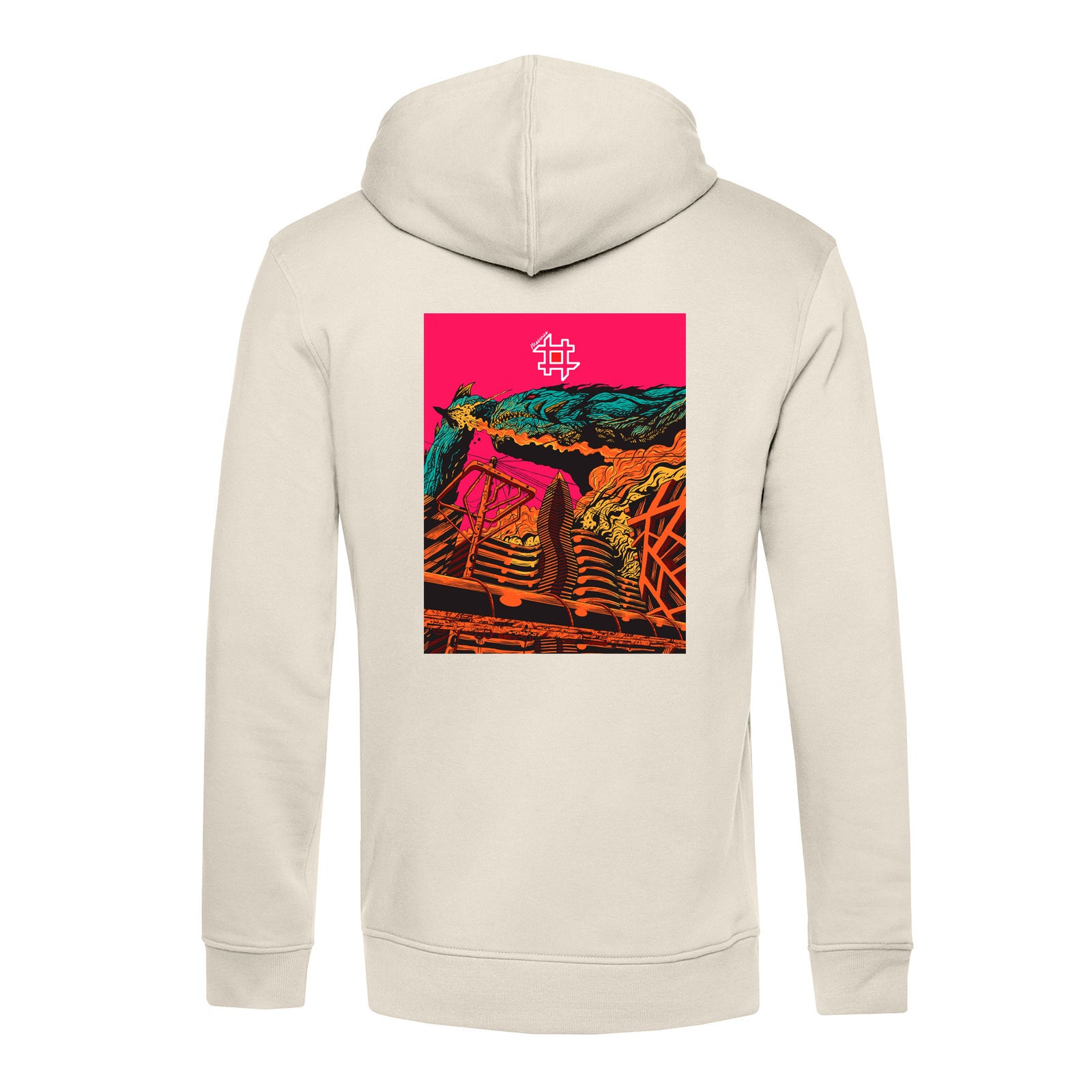 Felpa con cappuccio Off White I WANT TO BELIEVE - Godzilla