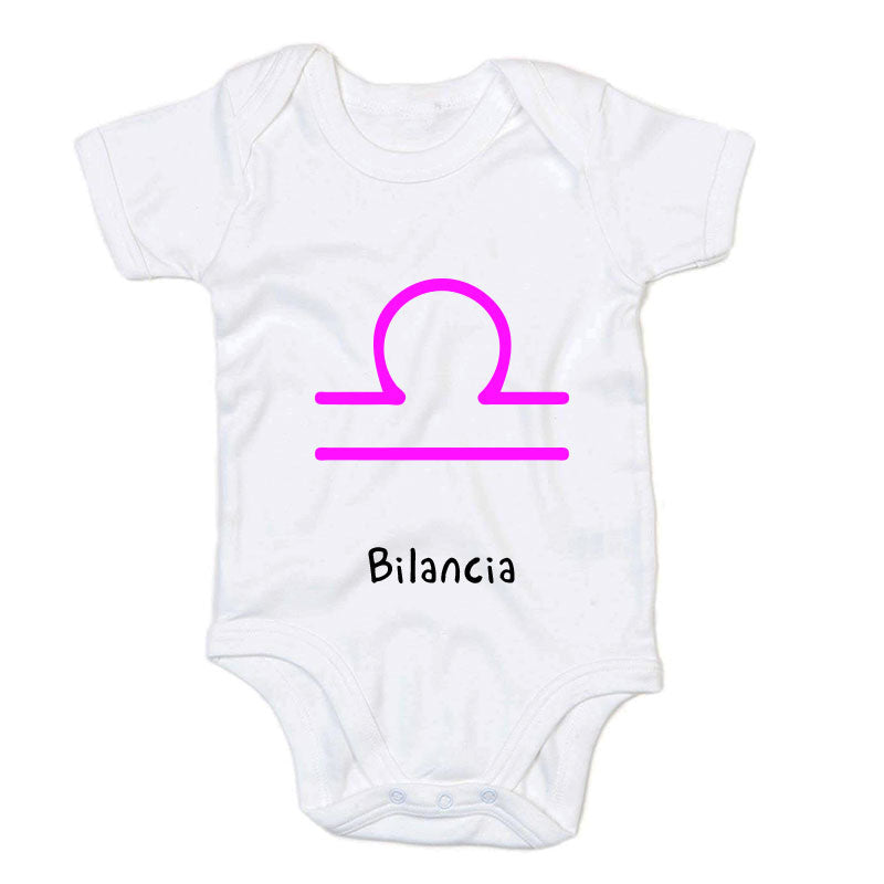 Body neonato con stampa Zodiaco - Bilancia