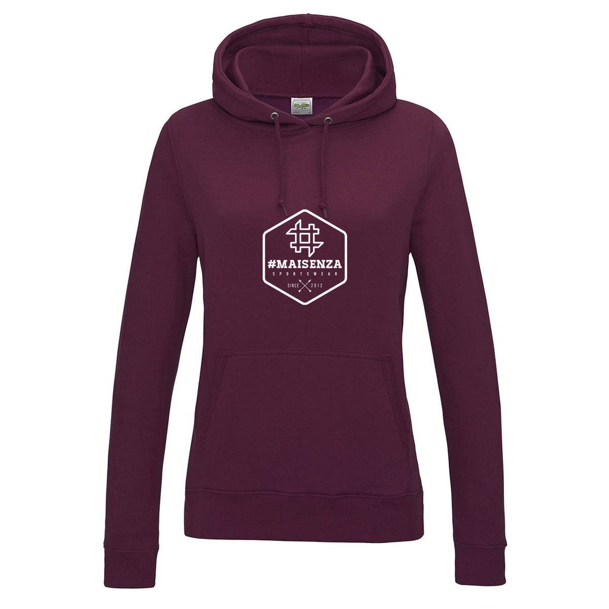 Box logo hoodie donna - Bordeaux
