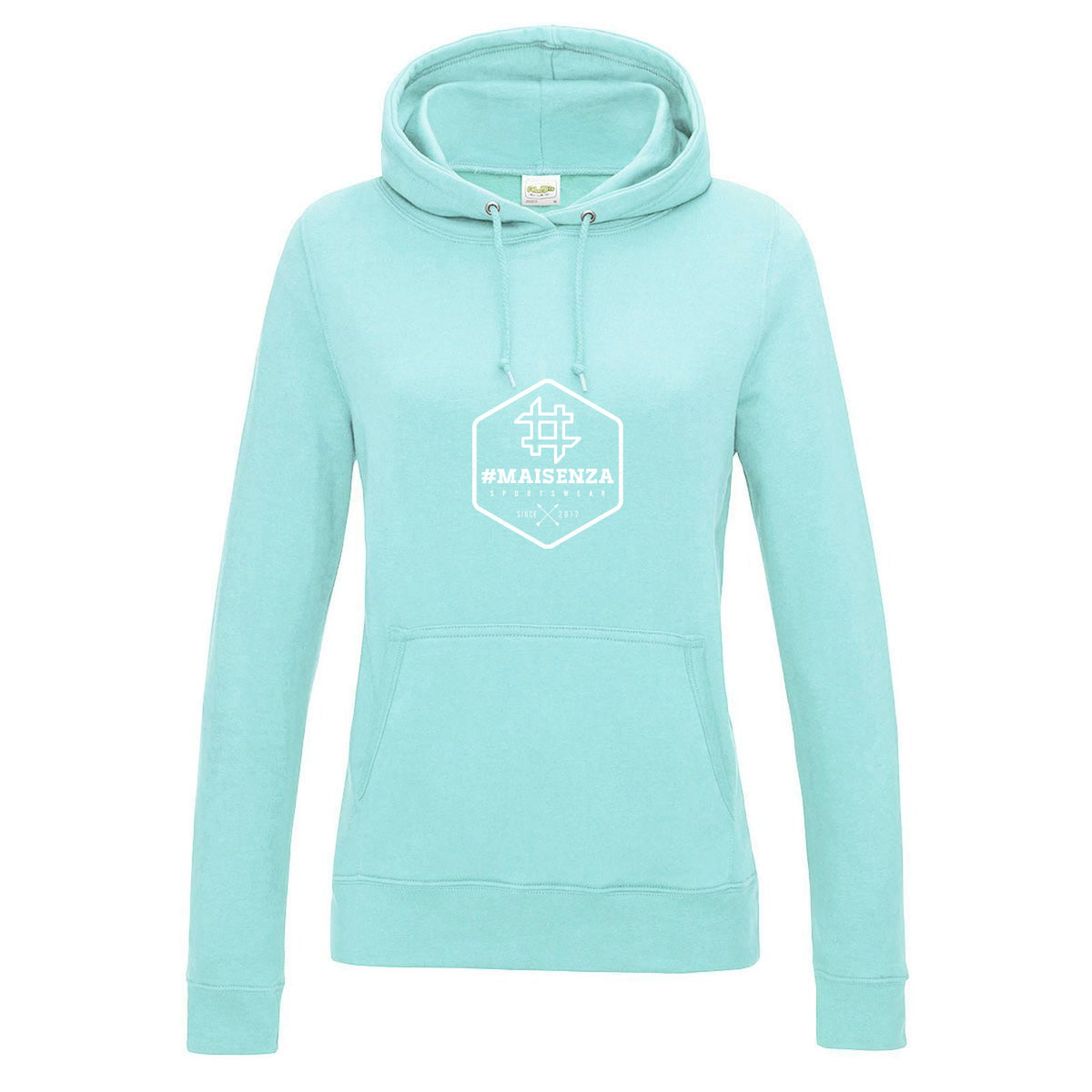 Box logo hoodie donna - Verde menta