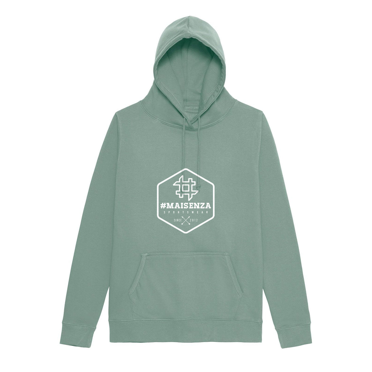 Box logo hoodie donna - Verde salvia