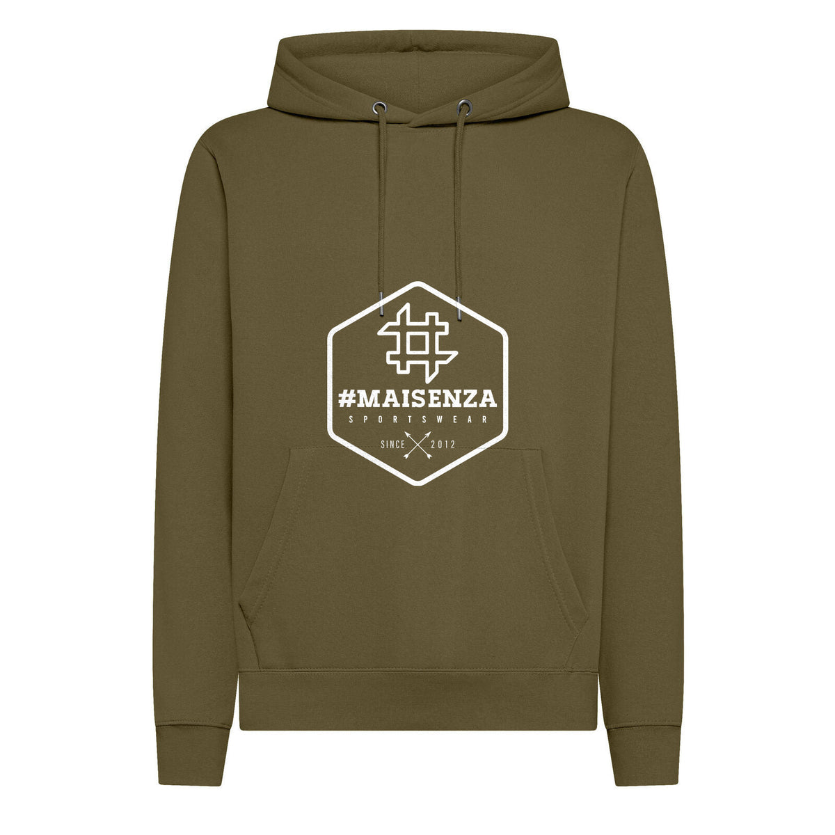 Box Logo hoodie Oliva - Maisenza # Forte dei Marmi