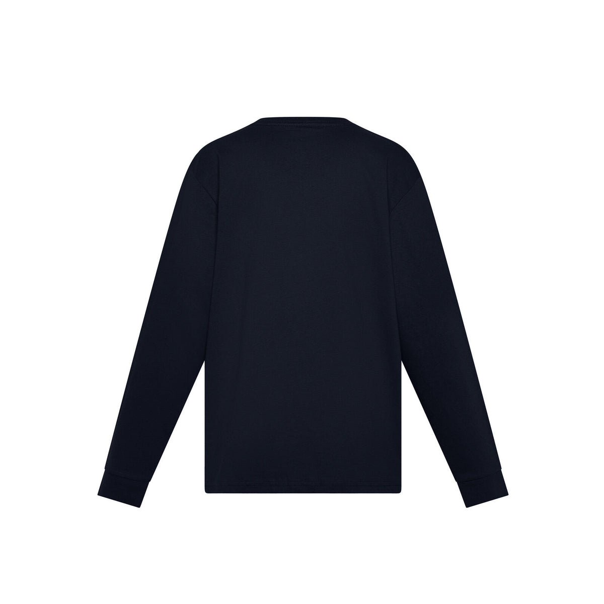 Box logo long tee kids Blu navy - retro