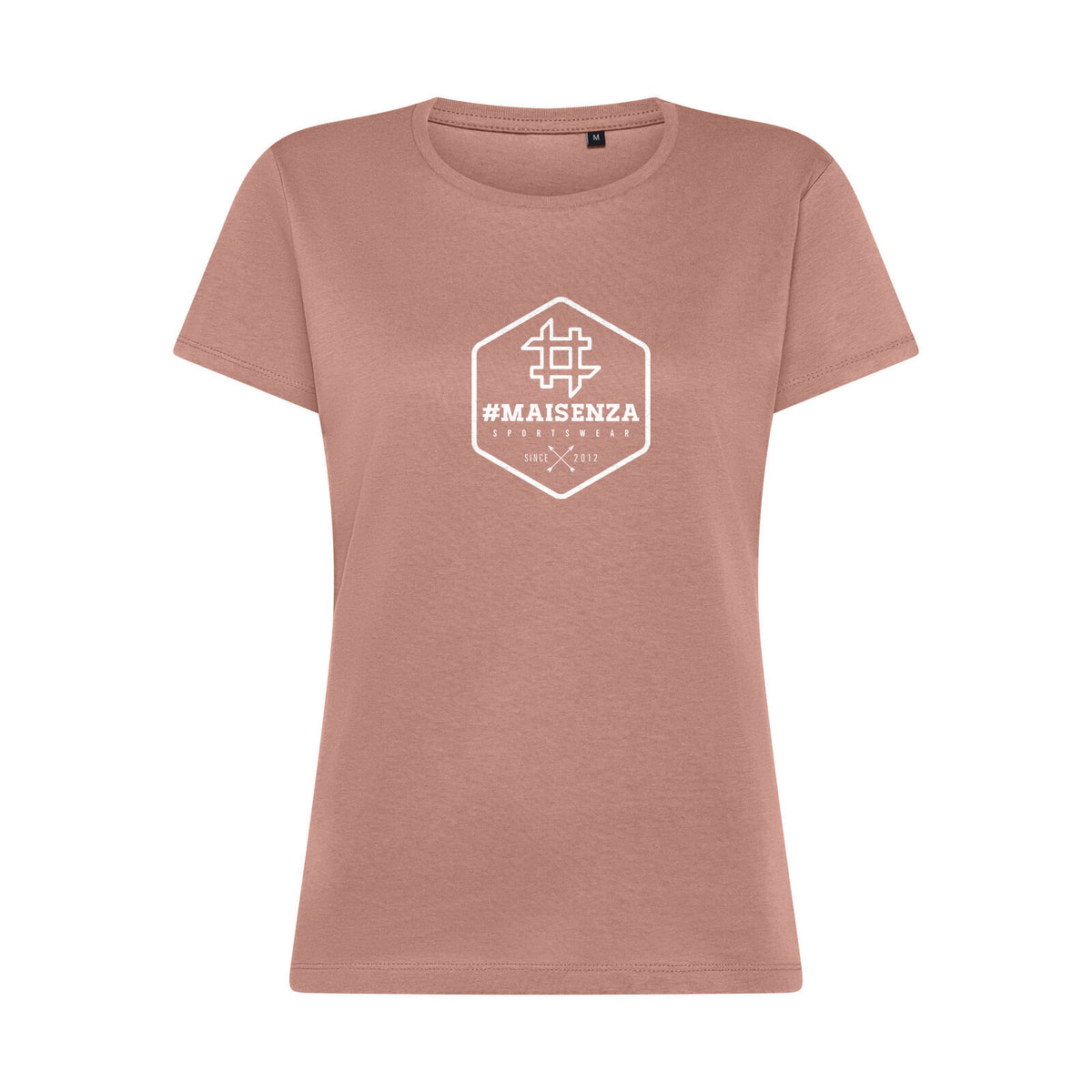 Box logo tee donna - Rosa antico, fronte