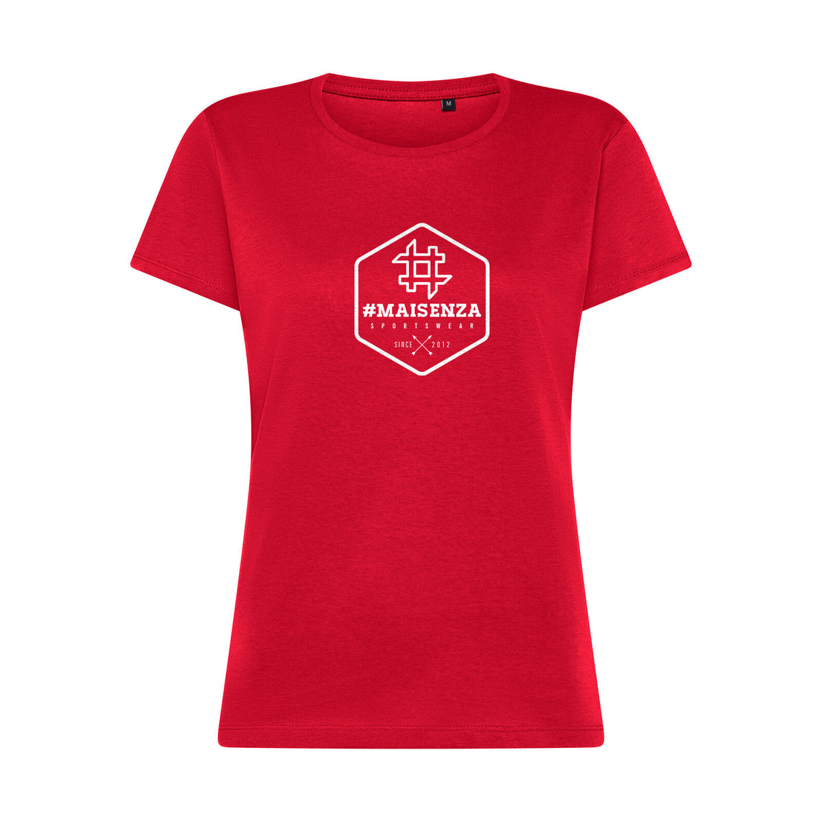 Box logo tee donna - Rosso, fronte