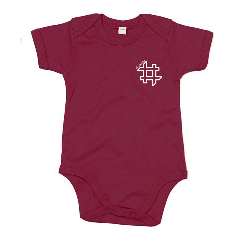 Body neonato #FDM - Rosso Bordeaux
