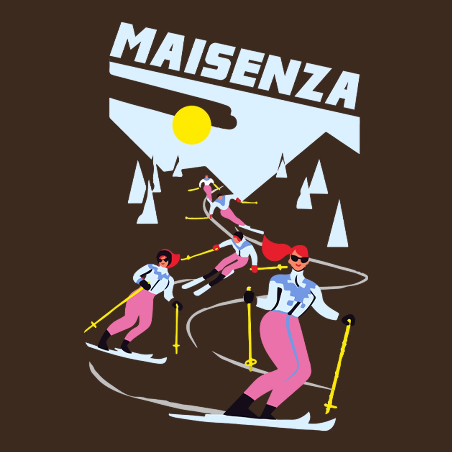 T-shirt Maisenza # Cortina Tee - Cioccolata