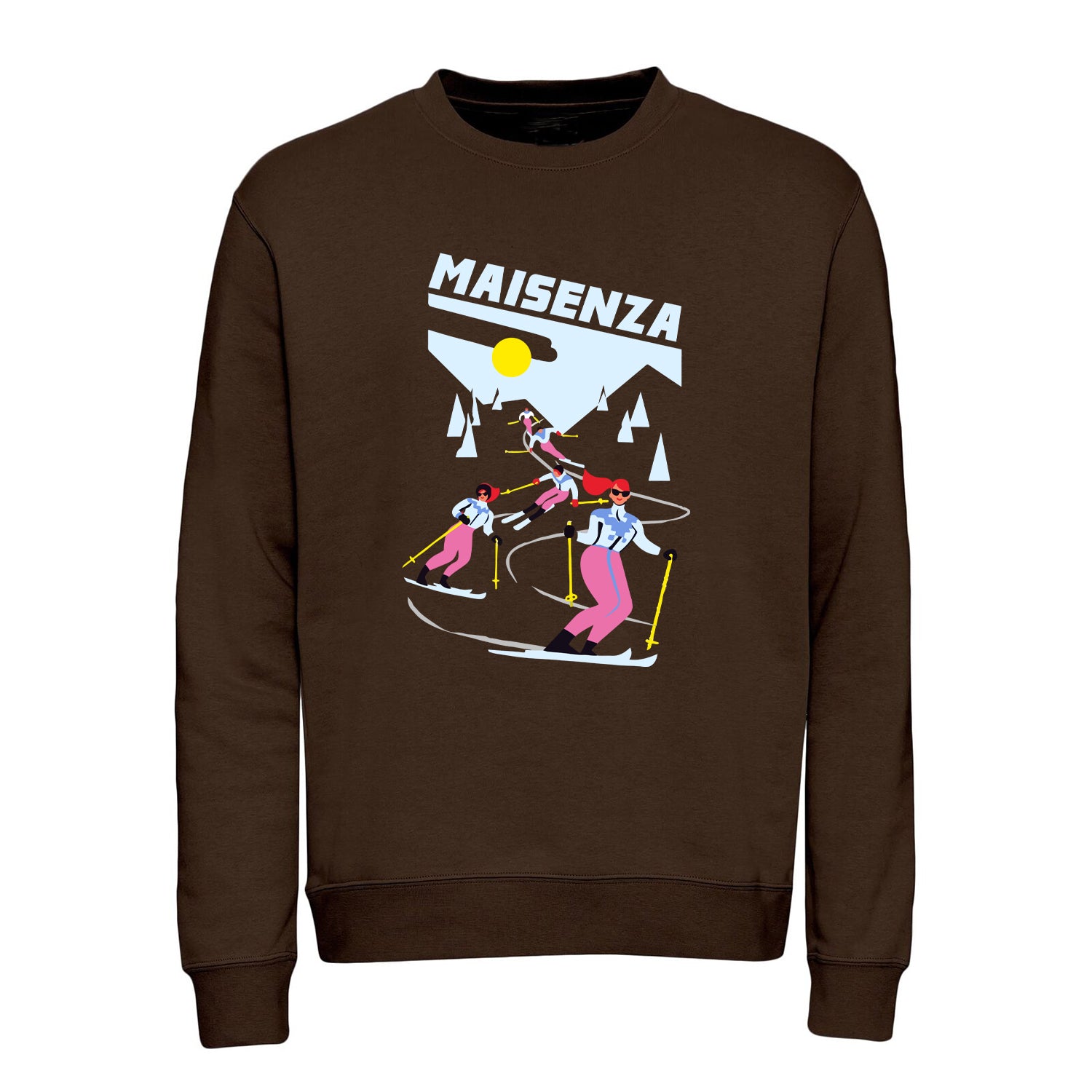 Felpa girocollo Cortina Crewneck - Cioccolata