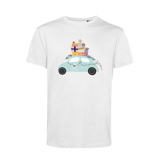 T-Shirt Stampata Natalizia - Gift car