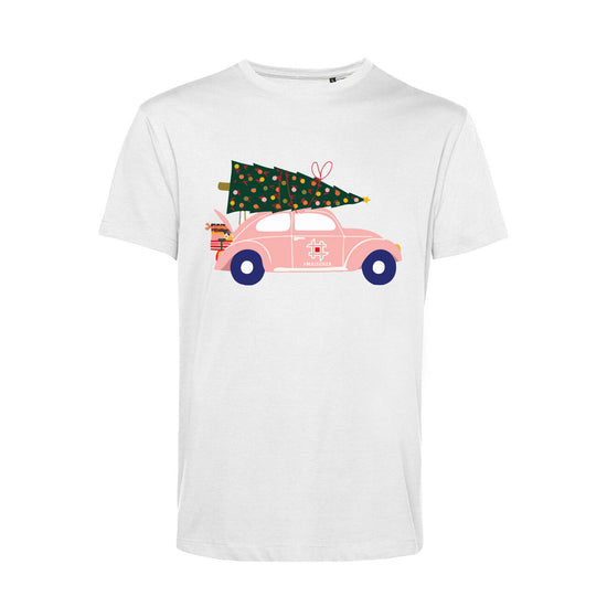 T-Shirt Stampata Natalizia - Tree Car