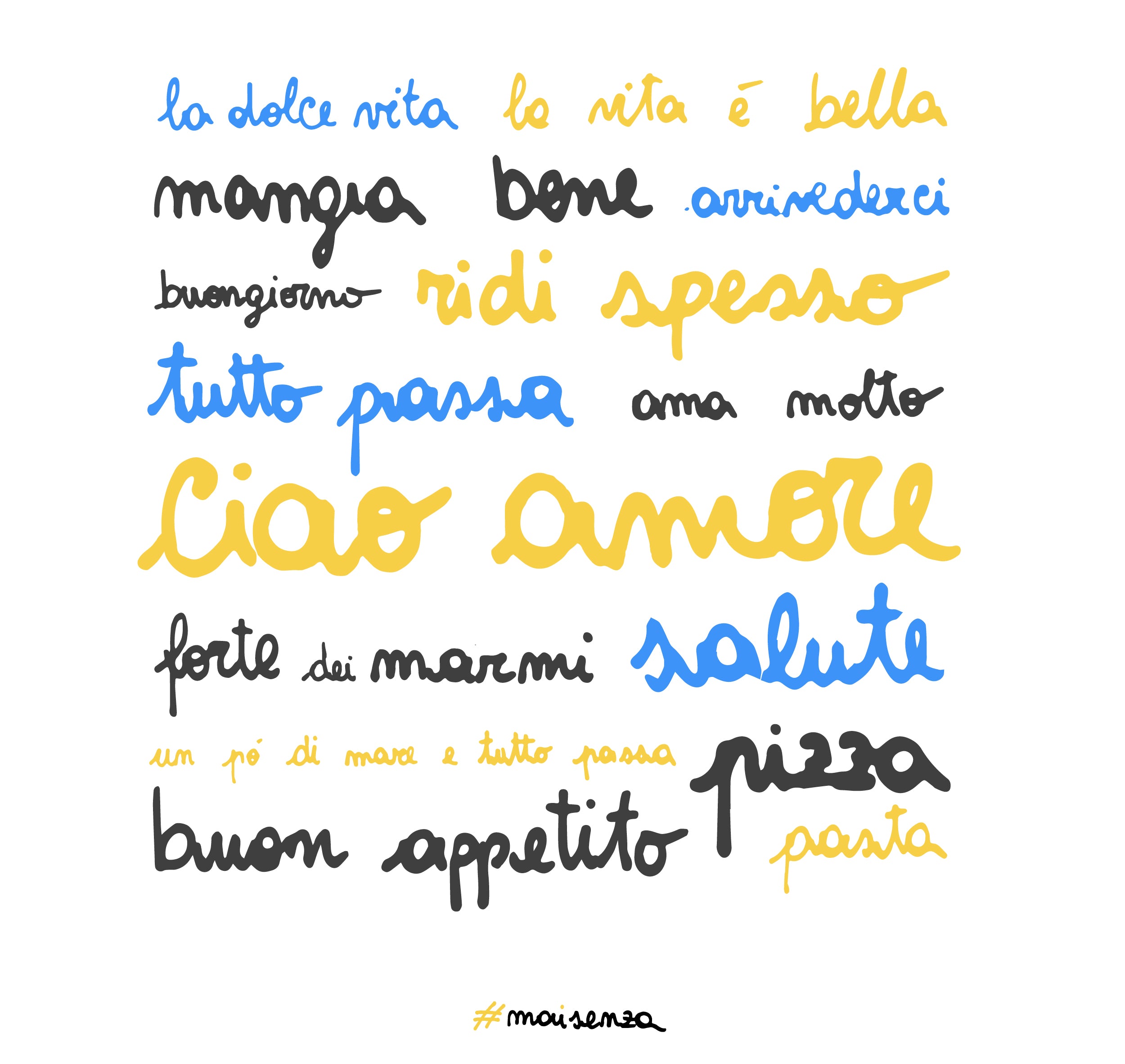 T-shirt La Dolce Vita - Italian cliché