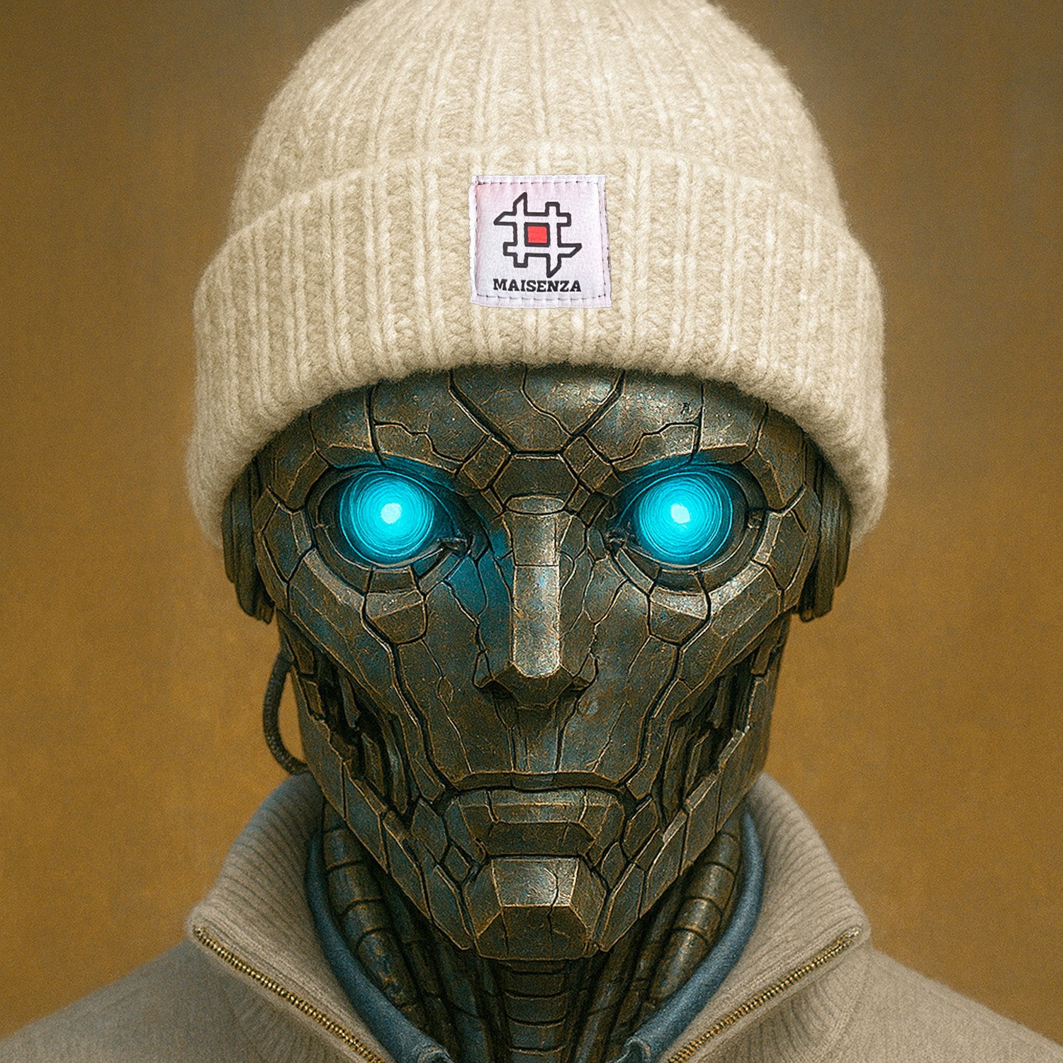 Cappello di lana Cozy Beanie Maisenza # - Mandorla