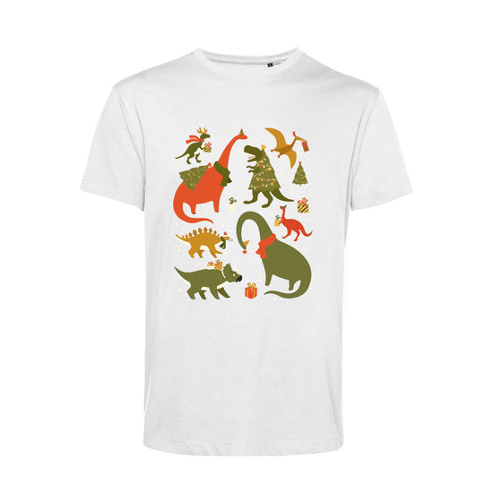 T-Shirt Stampata Natalizia - Dinosaurs