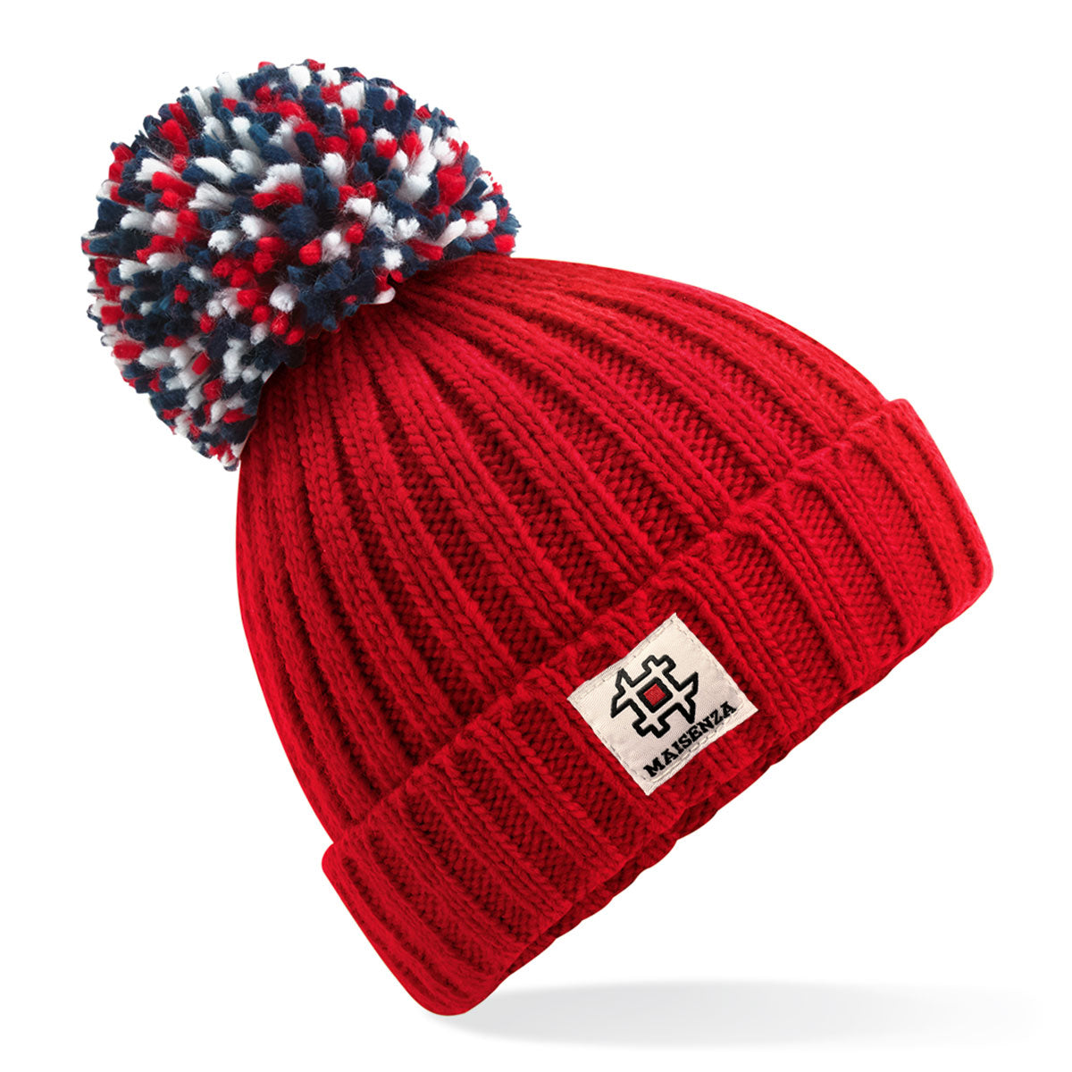 Cappello di lana POM POM Hygge - Rosso