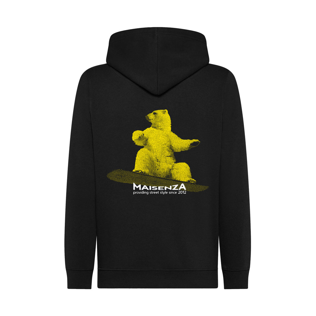 Glitch Bear hoodie Nero retro - Maisenza # Forte dei Marmi