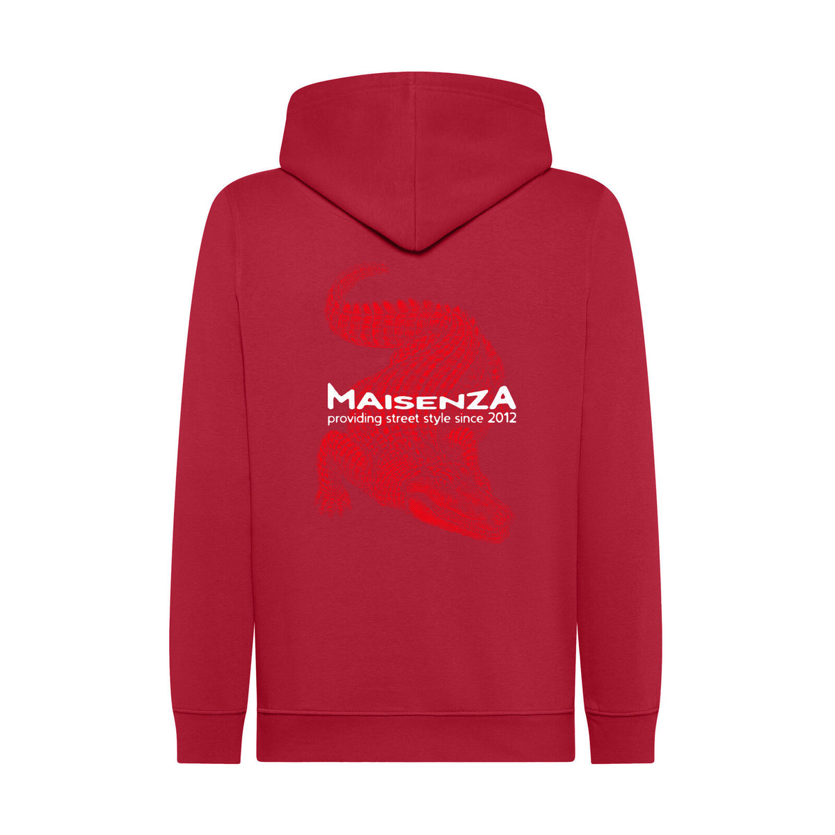 Glitch Croc hoodie Cardinal retro - Maisenza # Forte dei Marmi