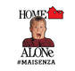 T-shirt organica Uomo Home Alone - Rosso