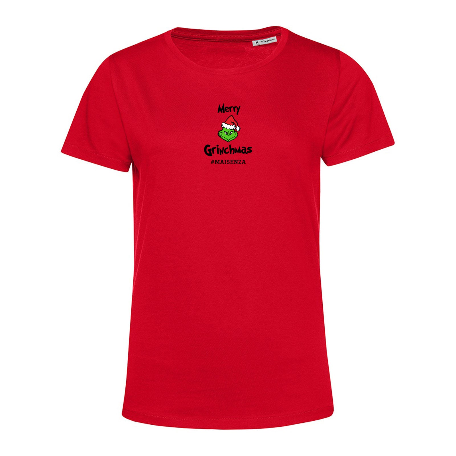 T-shirt organica Donna Grinch - Rosso