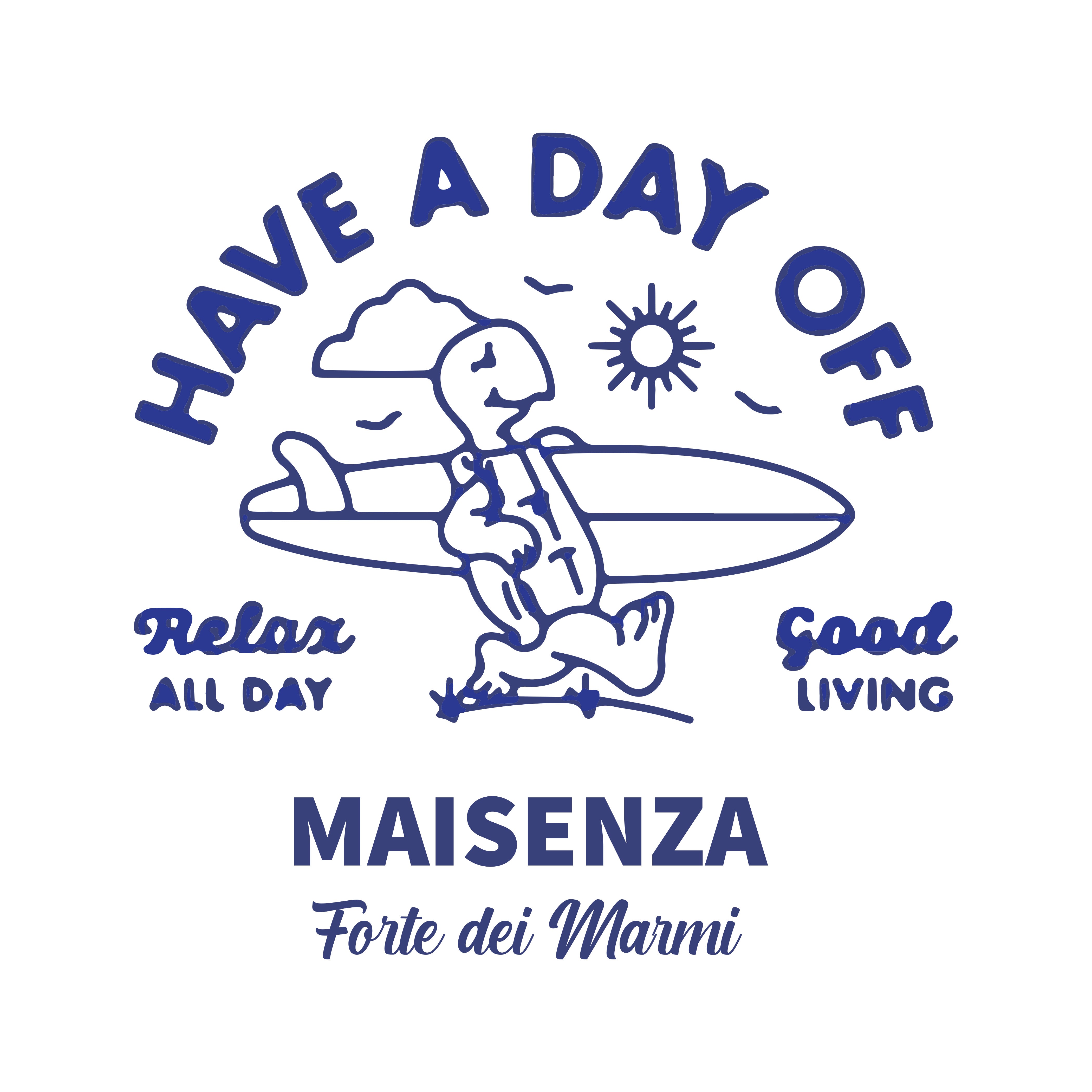 T-shirt Maisenza # Uomo Have a day off - ruggine
