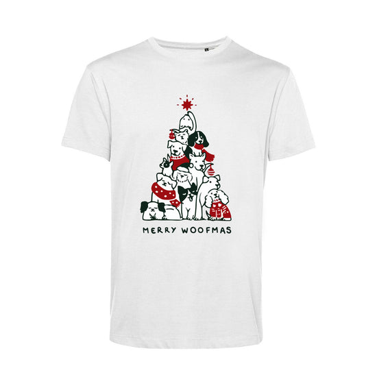 T-Shirt Stampata Natalizia - Merry Woofmas