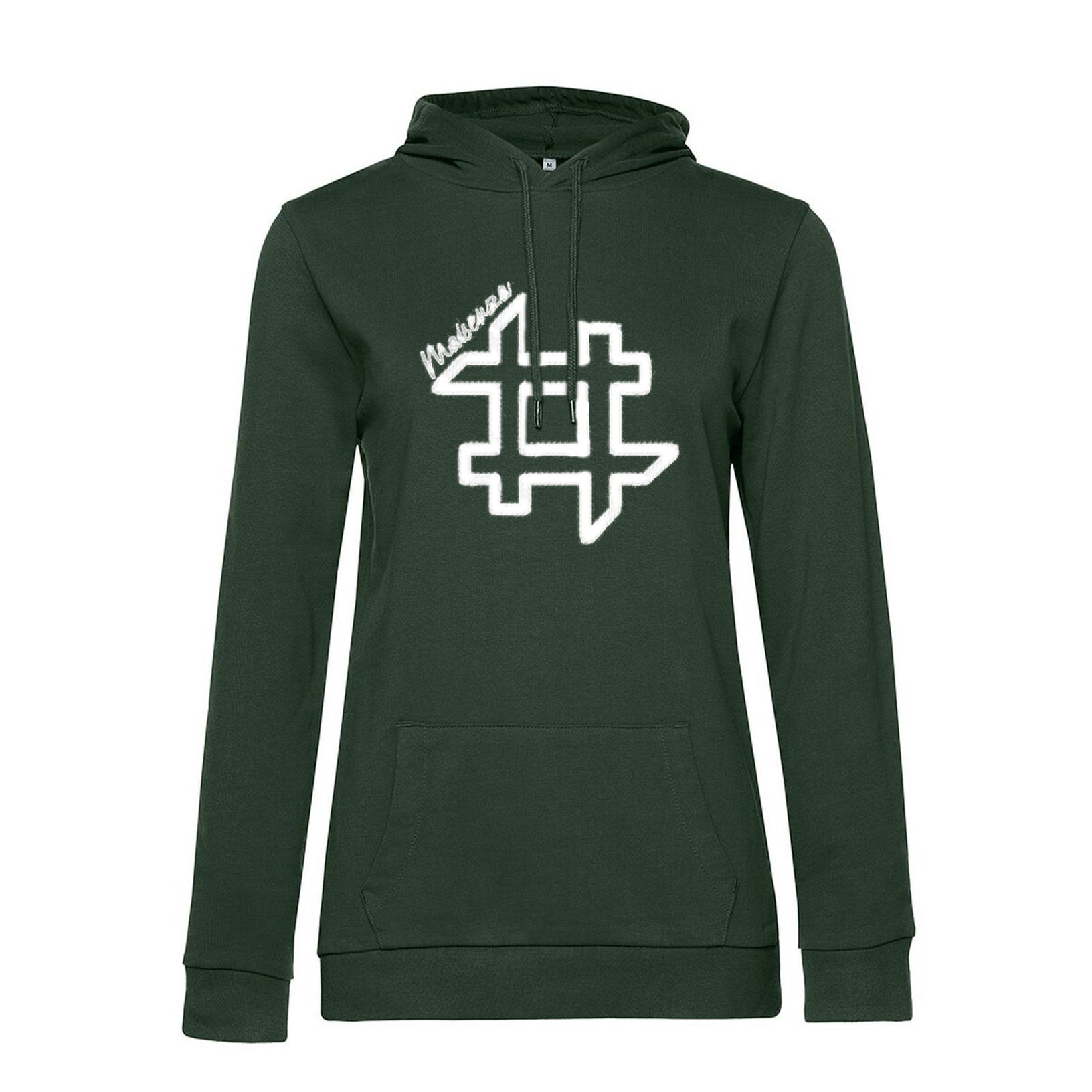 Felpa con cappuccio Organic Hoodie Donna - Verde