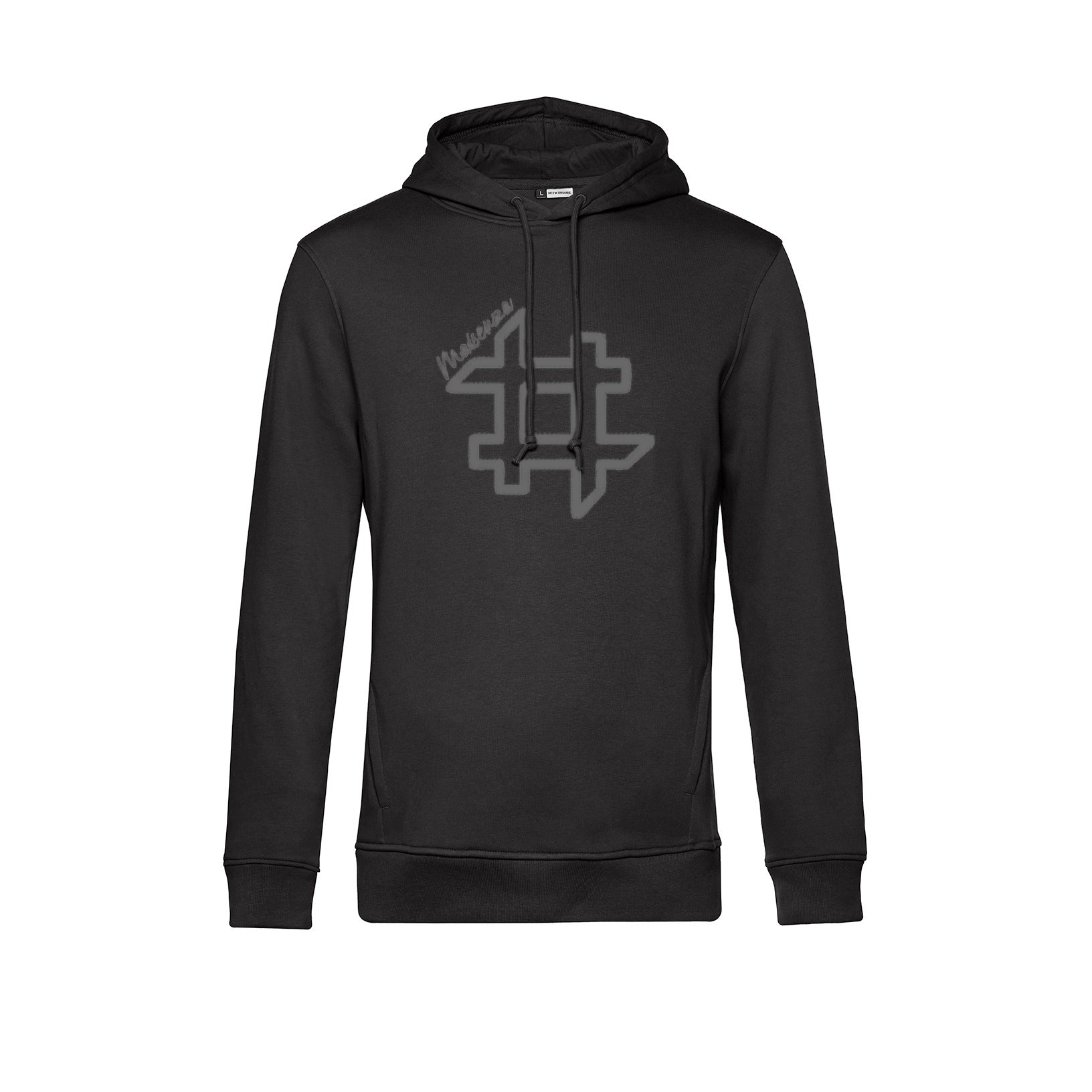 Felpa con cappuccio Organic Hoodie Uomo - Black/Black
