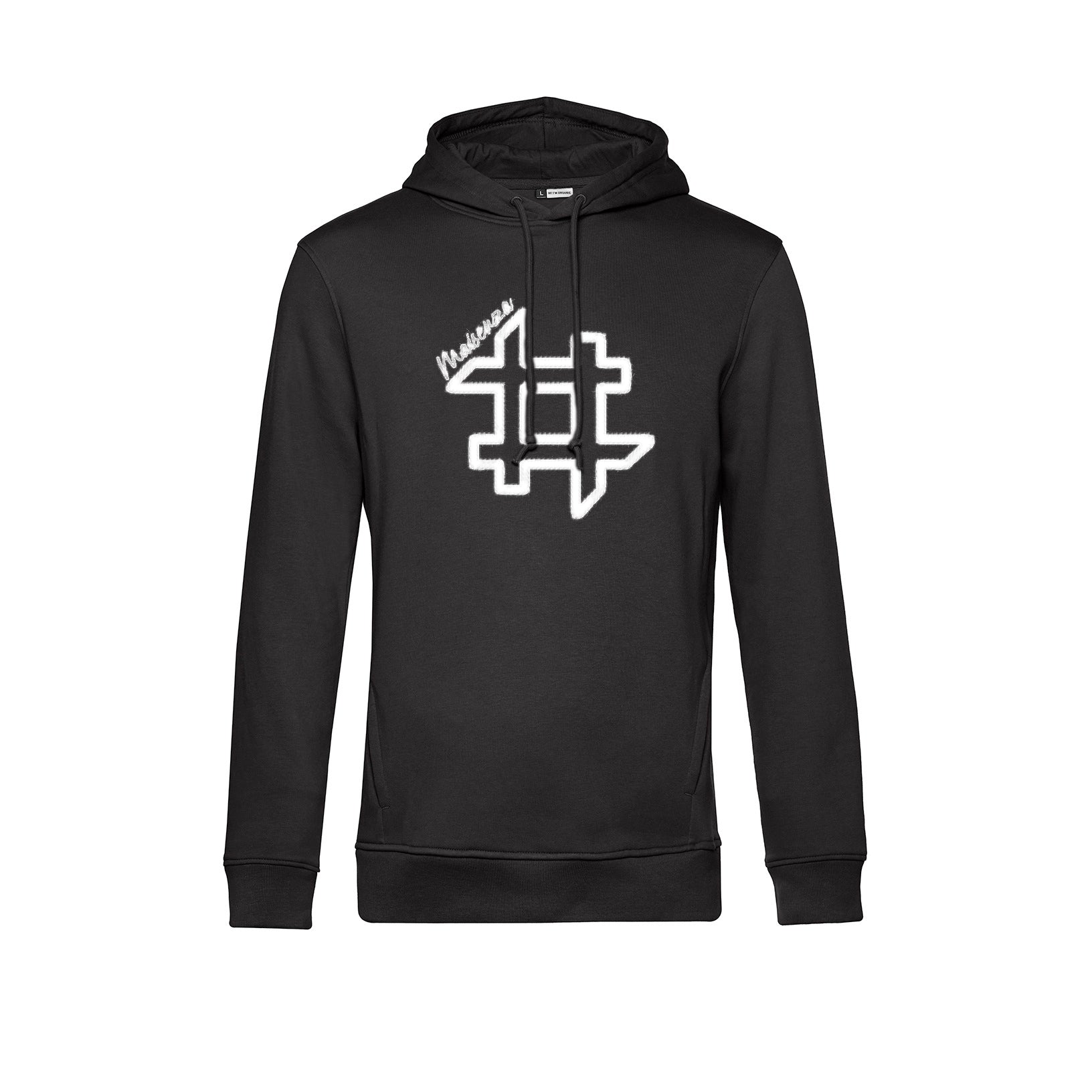 Felpa con cappuccio Organic Hoodie Uomo - Black & White