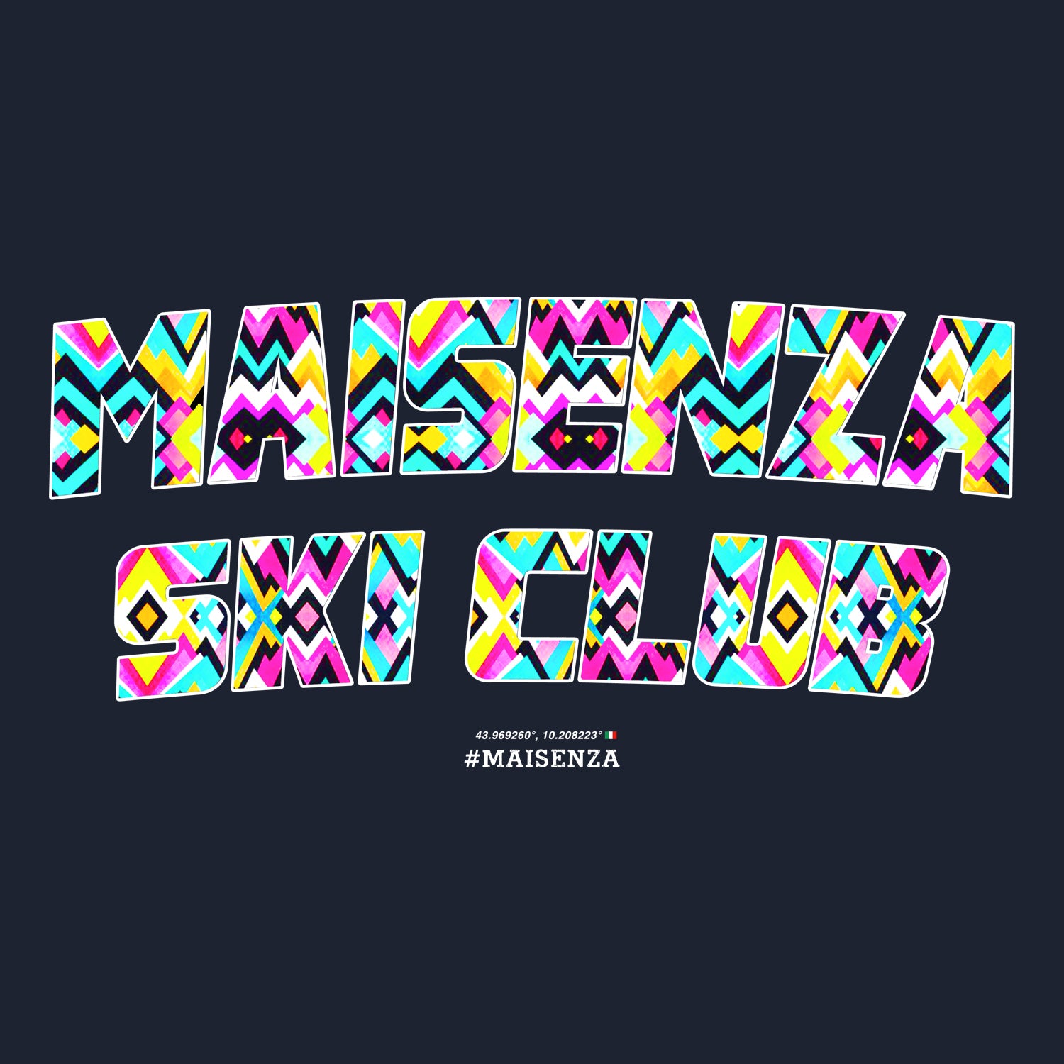 T-shirt Maisenza # Ski Club Tee - Navy