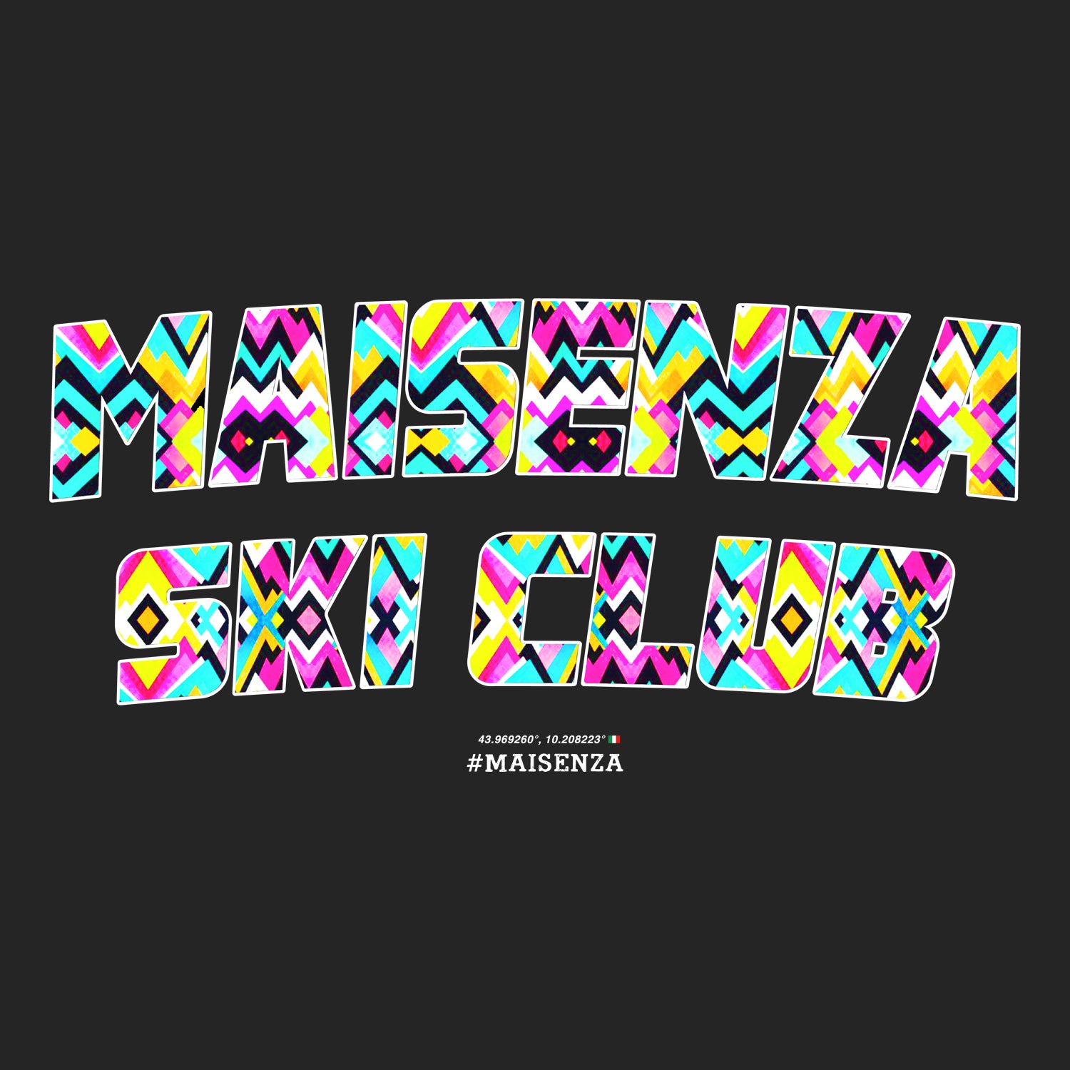 T-shirt Maisenza # Ski Club Tee - Nero
