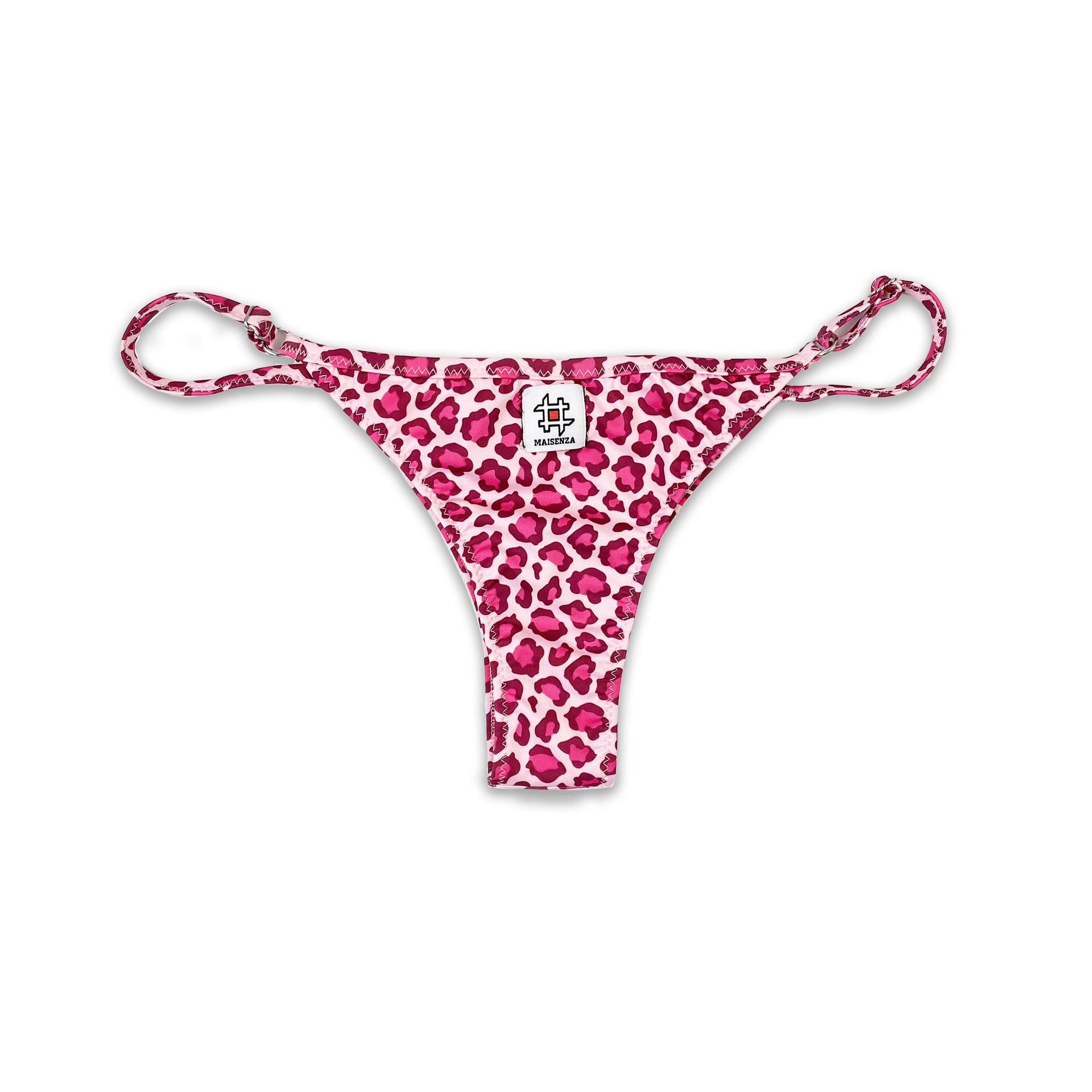 Monokini Tanga - Leopard rosa