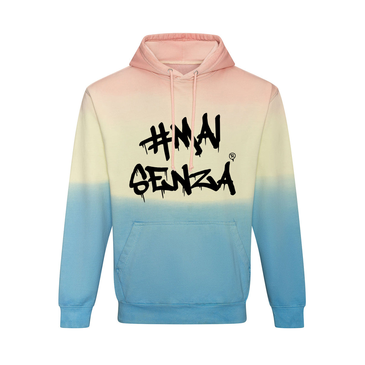 Felpa con cappuccio Tie Dye - Tuffo al tramonto