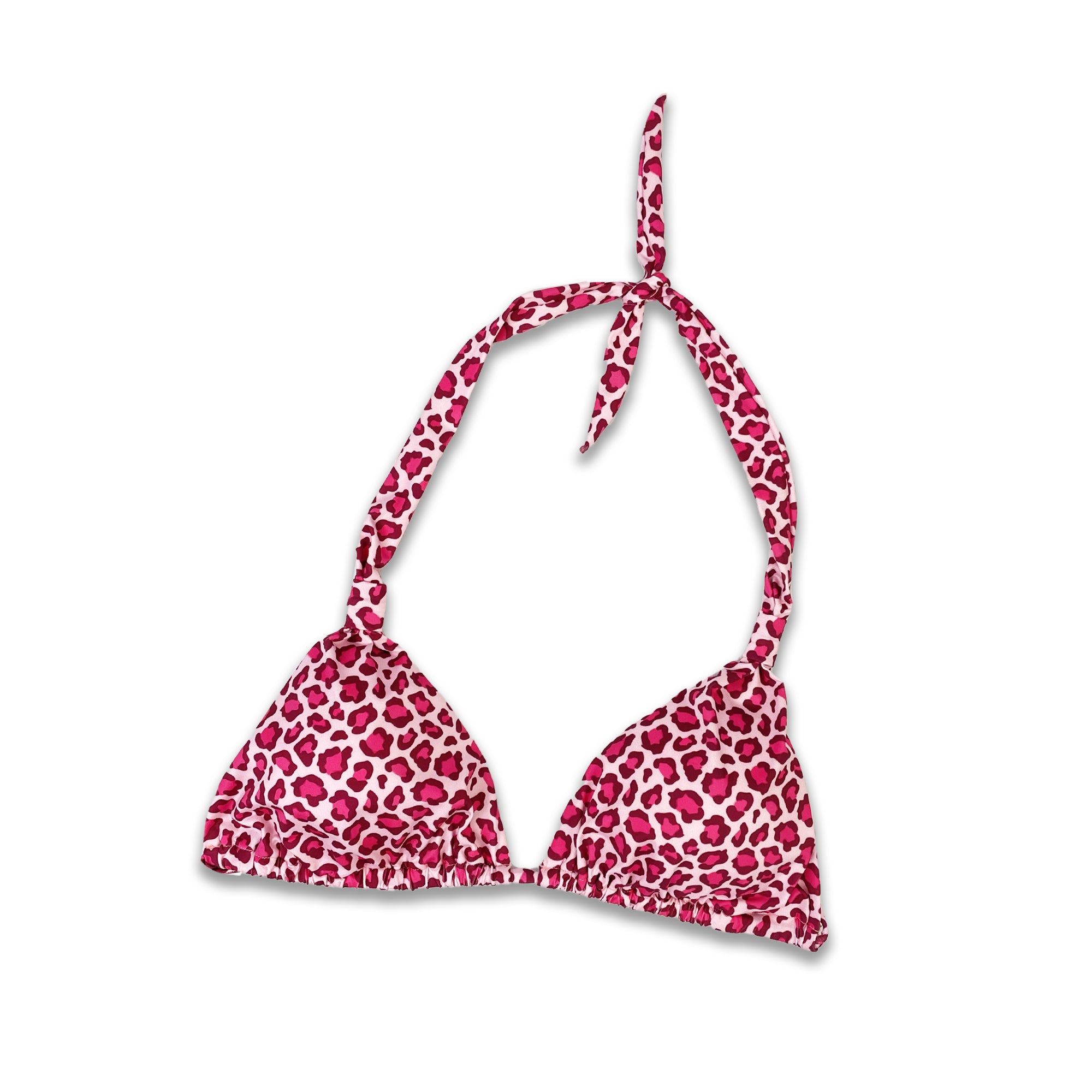 Top Triangolo - Leopard rosa