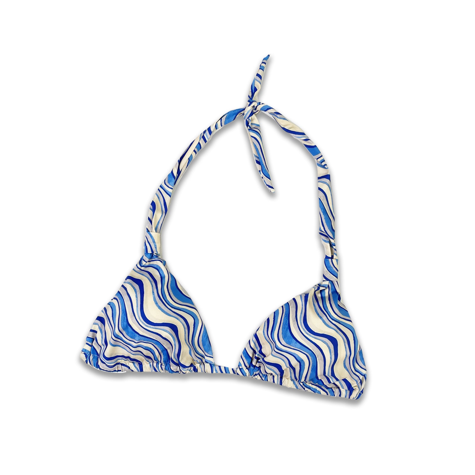 Top Triangolo - Waves blu