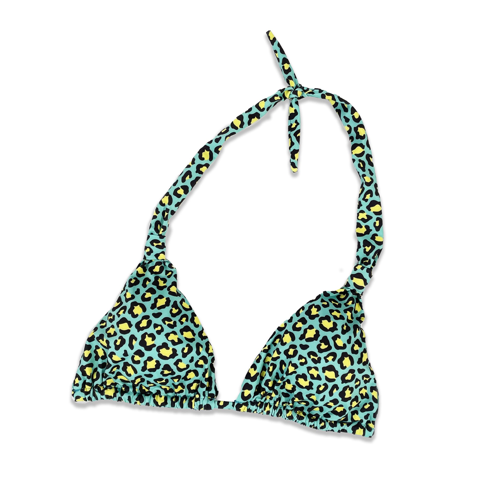 Top Triangolo - Leopard verde