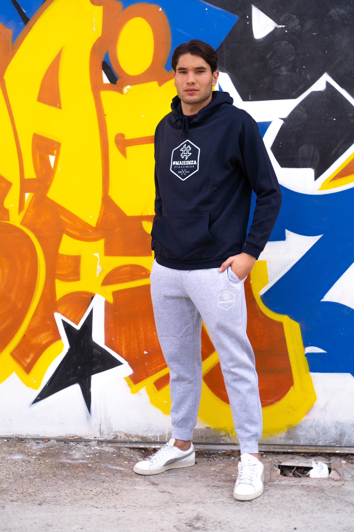 Pantaloni tuta Box Logo Pants Blue - Uomo