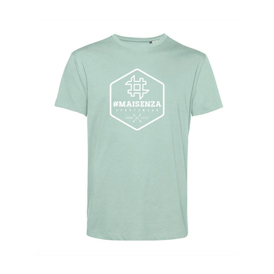 T-shirt organica Box Logo Sage - Uomo