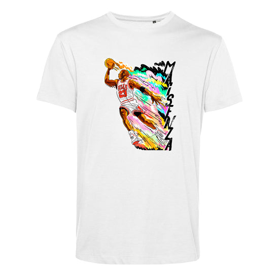 T-shirt organica Color G.O.A.T. White - Uomo