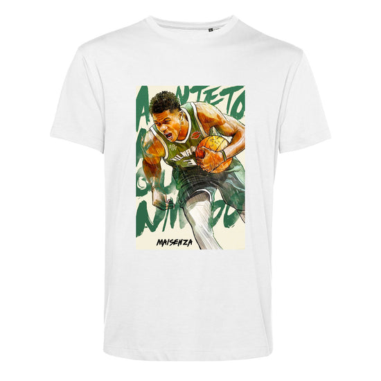 T-shirt organica Giannis White - Uomo