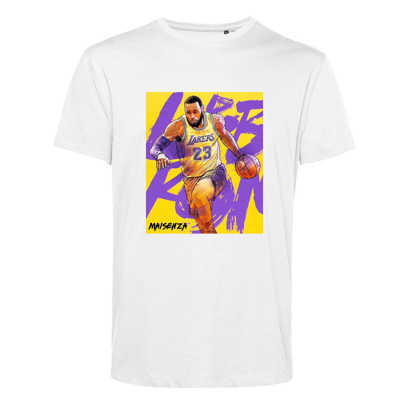T-shirt organica LeBron James White - Uomo