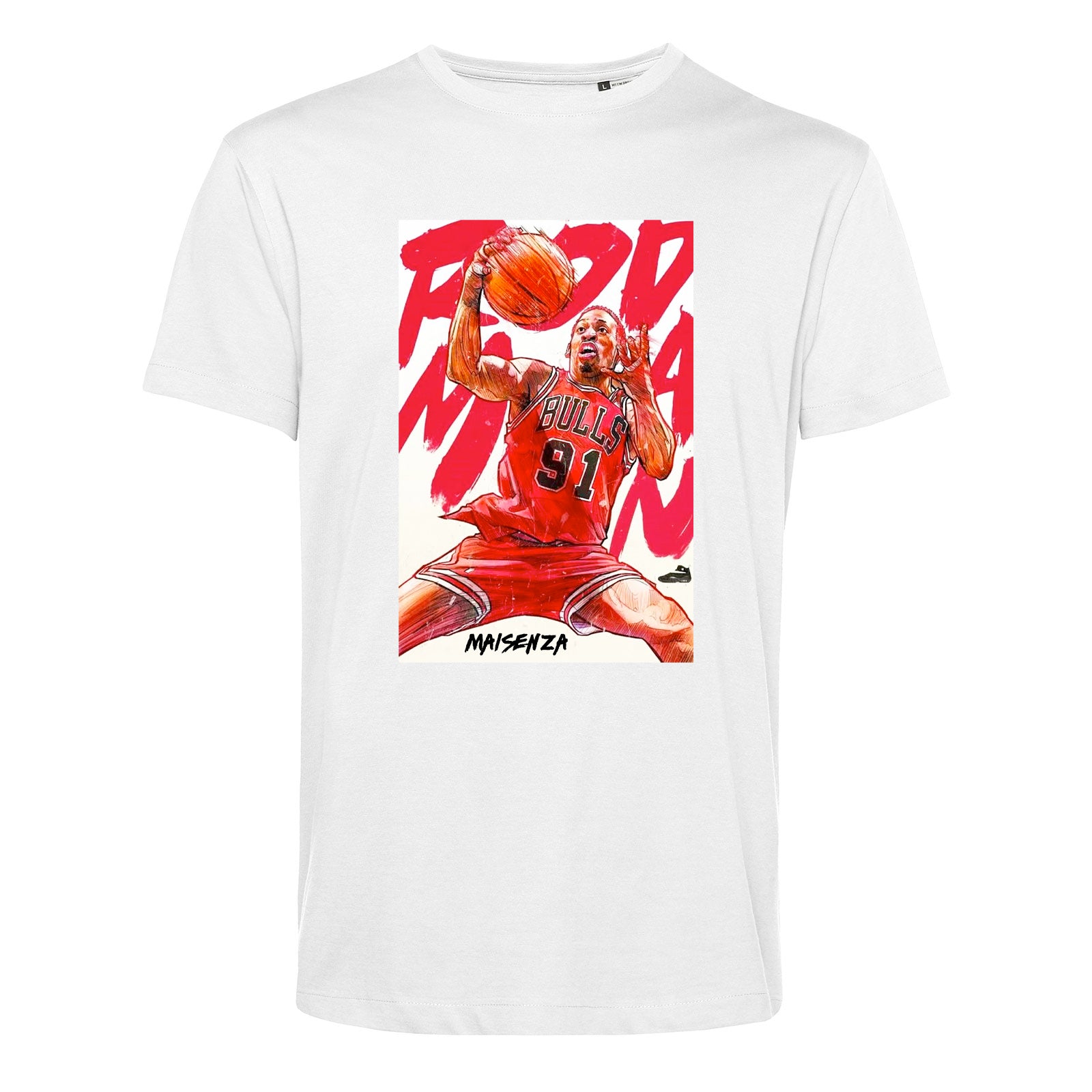 T-shirt organica Rodman 23 White - Uomo