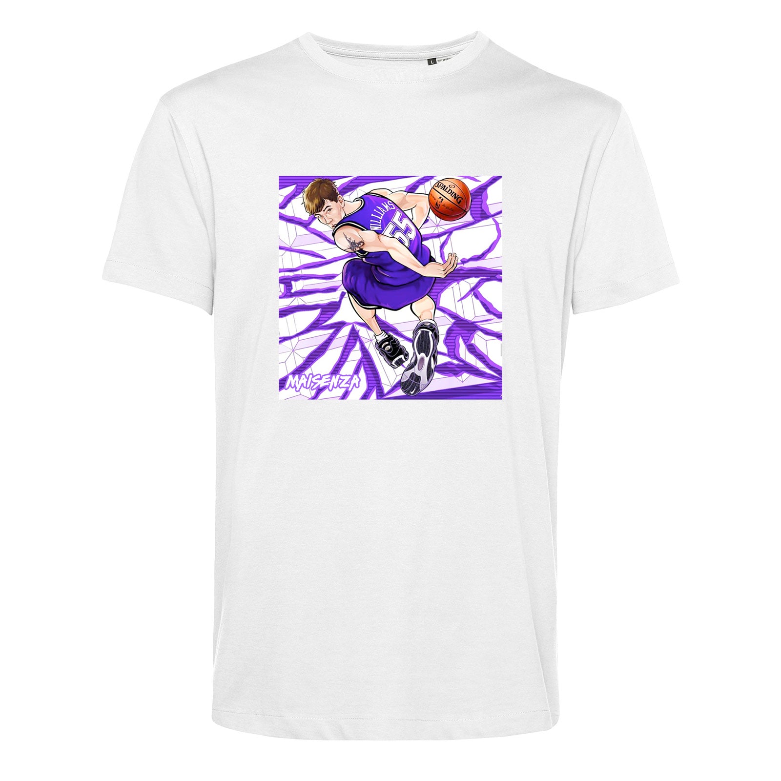 T-shirt organica Jason Williams White - Uomo