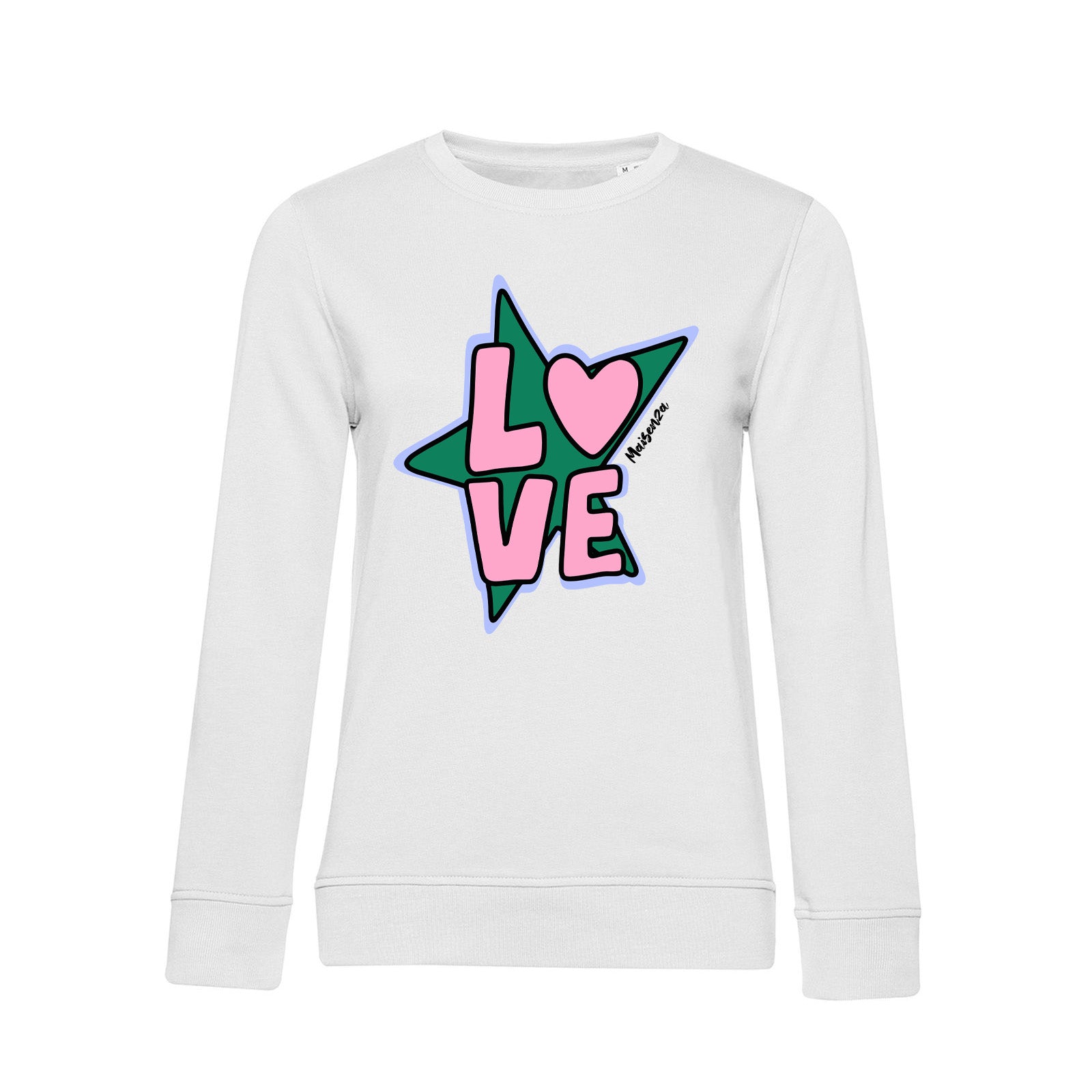 Felpa girocollo Love - Donna