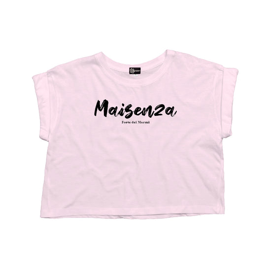 T-shirt cropped Cotton FDM - Pink