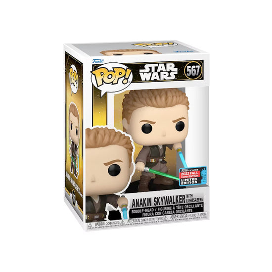 Funko Pop! Star Wars Anakin Skywalker with Lightsabers 2022 Fall Convention Exclusive Figure 