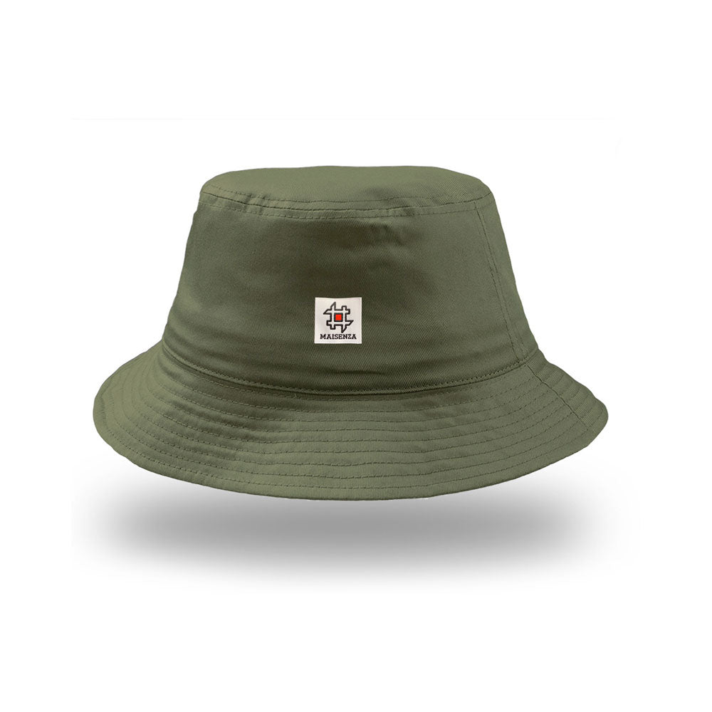 # Bucket in cotone twill - Olive