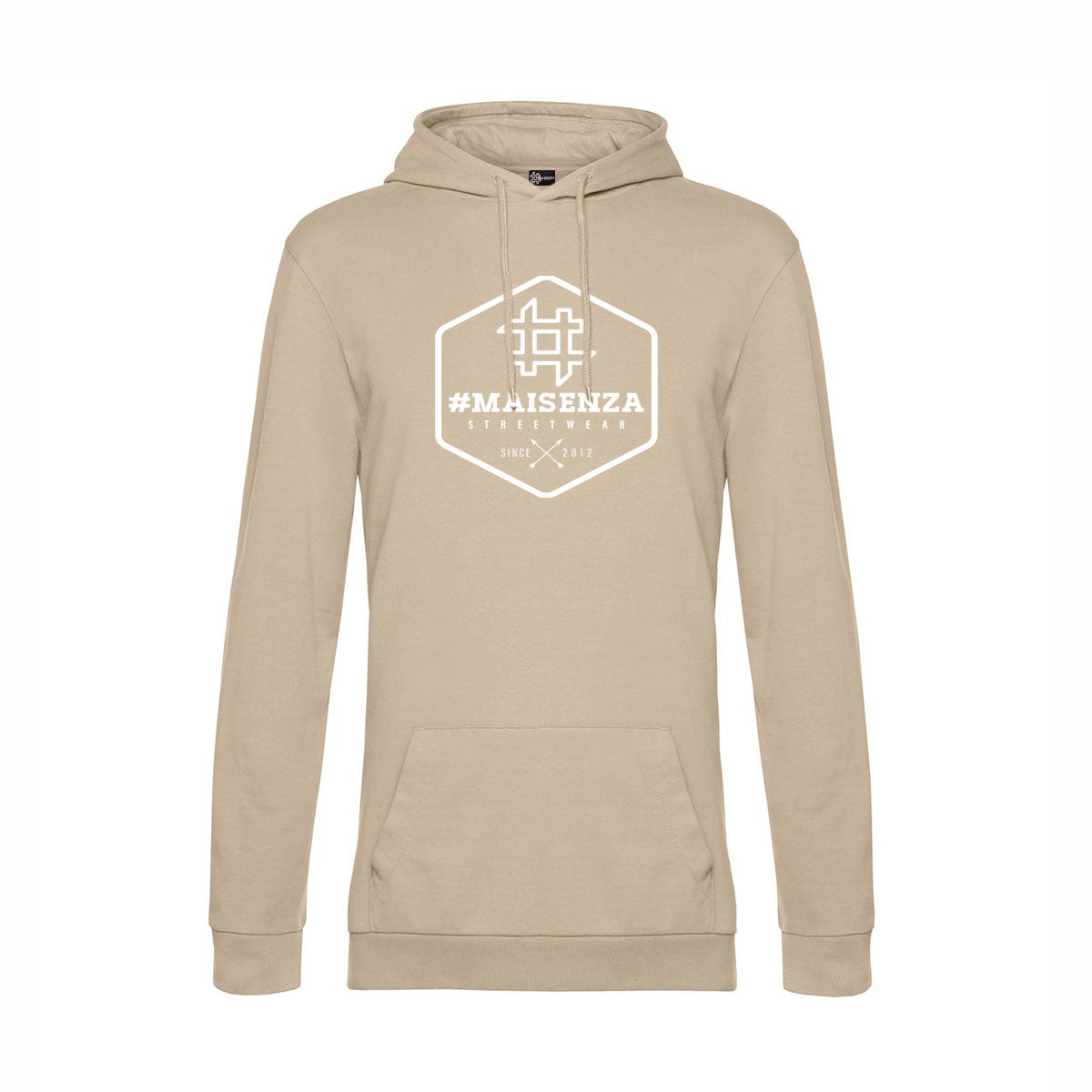 Felpa con cappuccio uomo BOX LOGO - Heather Grey