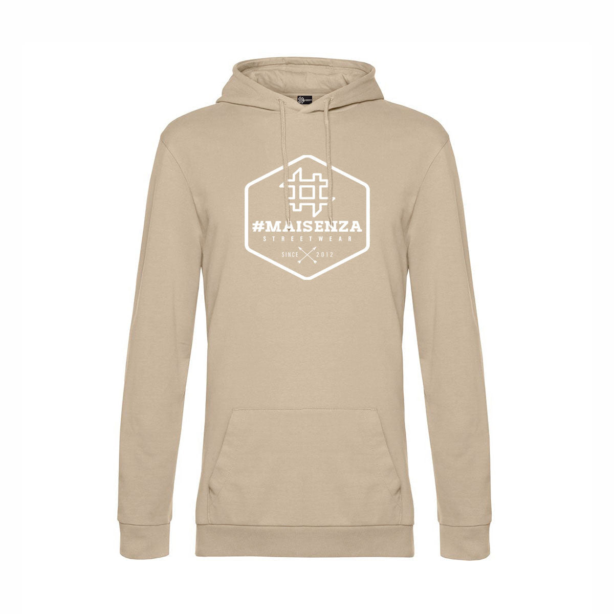 Felpa con cappuccio uomo BOX LOGO - Desert